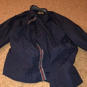 Blue button down shirt